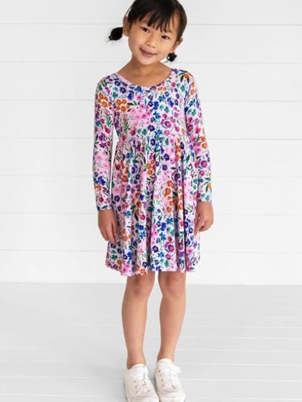 Little Sleepies Sweet Pea Long Sleeve Twirl Dress 6